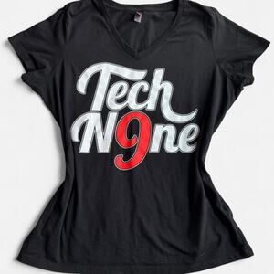 DISTRICT MADE Unisex T-Shirt L Graphic Music Tee Casual Black/White